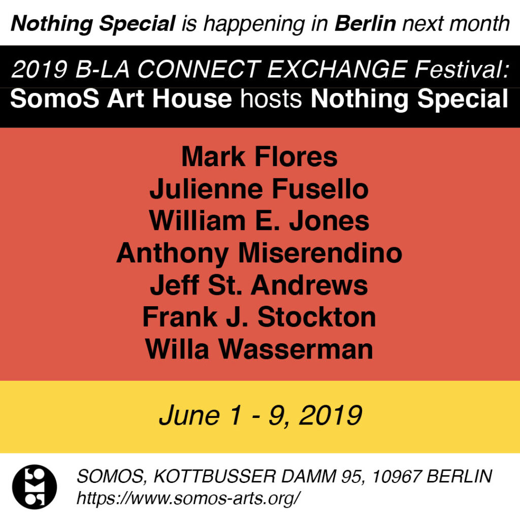 Poster for SomoS Art House hosts Nothing Special